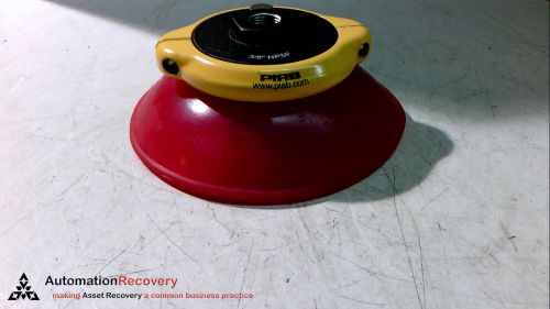 Piab fc150p.4c.11nb polyurethane vacuum suction cup w/cleats 3/8&#034; npsf, new* for sale