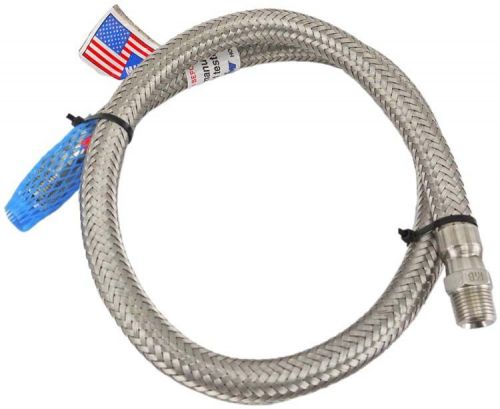 Hose master 304 mb 1/2&#034;-diameter 42&#034; flexible corrugated annular metal hose for sale