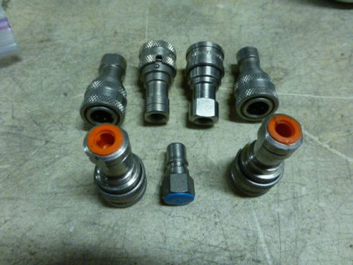 6 NEW SS PARKER SH1-62 111 FEMALE COUPLER 1 MALE  1/8 FEMALE PIPE  NO RESERVE