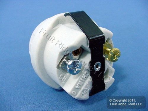 Leviton snap-in medium base porcelain lamp holder light socket 8875 for sale