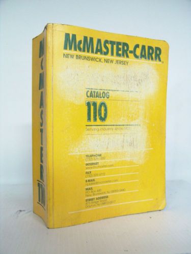 Lot of 2 mcmaster-carr supply company catalogs 110 &amp; 114 new jersey for sale