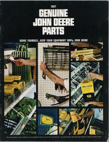1967 JOHN DEERE Tractor Parts Catalog ASBESTOS Brakes Clutch Facings 1960s