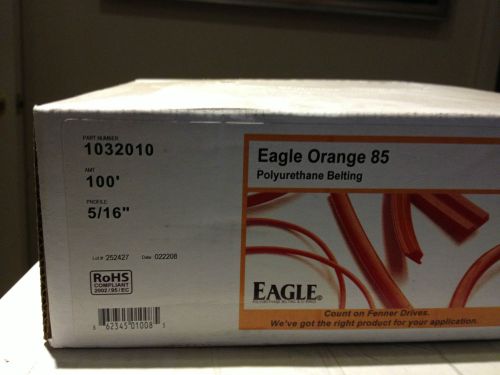 Fenner drives eagle orange 85 polyurethane belting 1032010 timing belt 5/16 100&#039; for sale