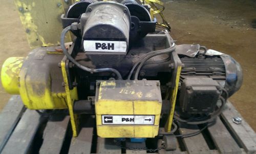 P&amp;h 2ton electric chain hoist and motorized trolley industrial for sale
