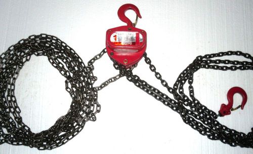 Coffing model lhh-1b 1 ton rs lhh shop manual hand chain hoist lifting 20&#039; lift for sale