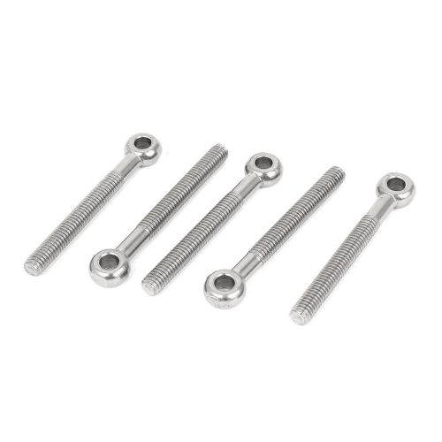 M6 x 50mm machinery shoulder lifting stainless steel eye bolt 5 pcs for sale