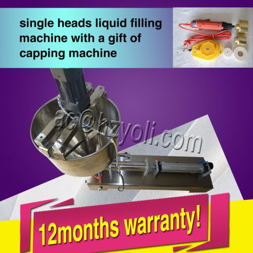 With capper and hopper,90-1000ml liquid paste filling machine for cream shampoo for sale
