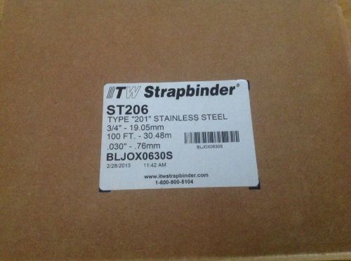 Itw strapbinder 3/4&#034; stainlesss steel banding for sale