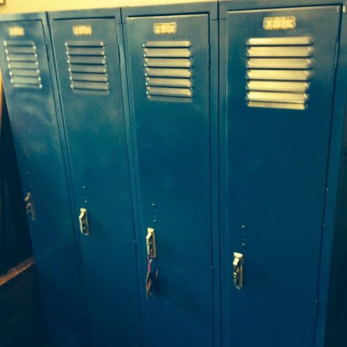 Set of vintage school lockers