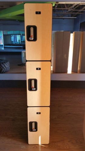 Maple Lockers 3 Tier School,Gym,Medical with coded locks!! 1 up to 11 available