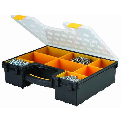 8 Bin Portable Stackable Parts Storage Case For Nut Bolt Washer Household Items.