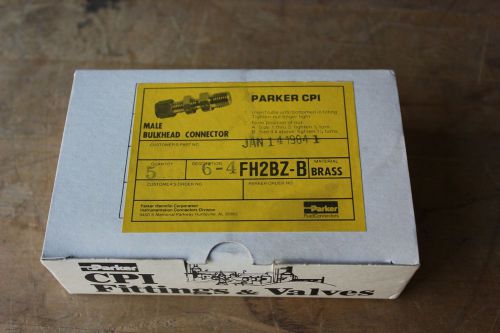 PARKER CPI FH2BZ-B 6-4 BRASS TUBE FITTING - NEW IN BOX!