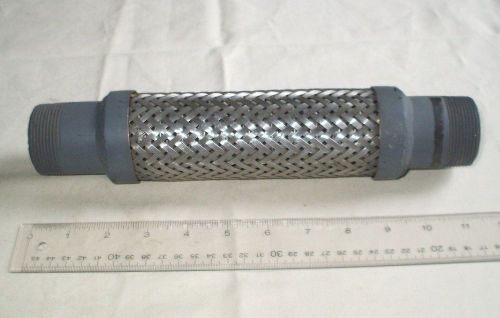 1-1/2&#034; x 11-1/2&#034;  flexible metal hose, male, threaded for sale