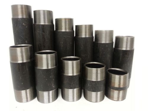New complete set of 1 1/4&#034; seamless carbon steal pipe nipples 2&#034; - 7&#034; long for sale