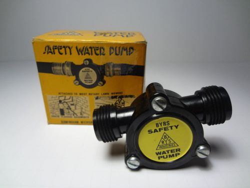 Vintage BYRS Industries home Safety Water Pump hook up lawn mower and go !
