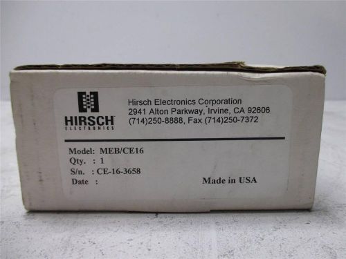 Hirsch Memory Expansion Board Model#: MEB/CE16