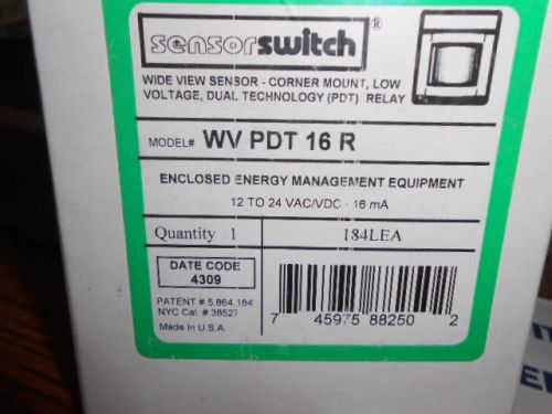 Sensor Switch Wide View Sensor WV PDT 16 R
