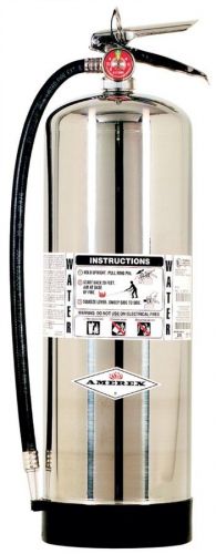 New 2015 amerex 2.5 gal water fire extinguisher w/ schrader valve free shipping for sale