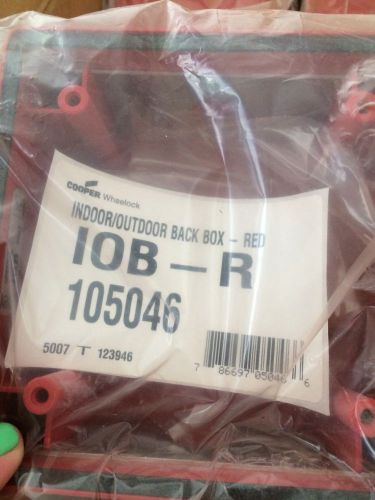 NEW WHEELOCK INC. INDOOR/OUTDOOR  BACK BOX  RED 10B-R 105046