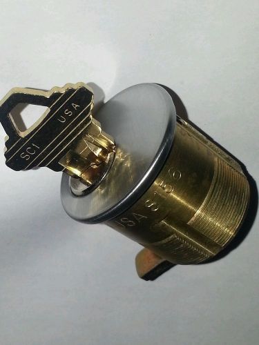 Locksmith Schlage type mortise Cylinders 26D finsih 1.1/8 all brass core