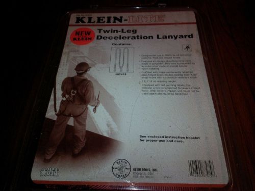 Klein lite 87475 6 ft - twin-leg deceleration lanyard for sale