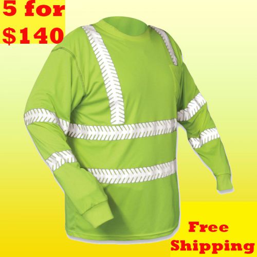 HI-Vis Safety Shirts,Meets ANSI/ISEA107-2010 Class 3 Standards,Ultra Comfortable