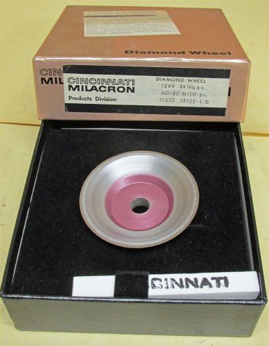 Cincinnati Diamond Grinding Wheel MD 180 N100 B 1/16 3&#034; x 13/16&#034; x 1/2&#034;