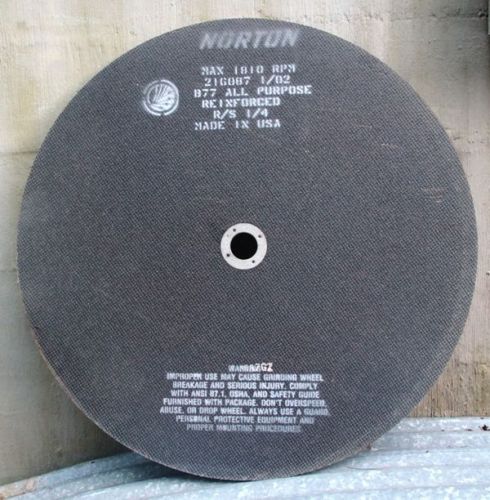 2 ea new norton 30&#034; diameter abrasive chop saw / cut off wheels ~1 3/4&#034; hole for sale