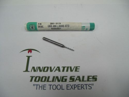 #60 .0400 dia screw machine length gp carbide drill metal removal brand 3pcs for sale