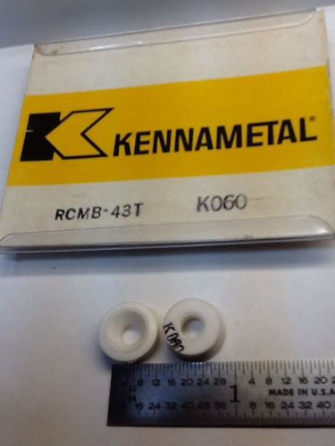 Kennametal rcmb-43t k060 ceramic inserts - lot of 4 inserts for sale