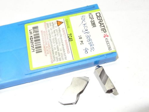 2 new kyocera ceratip ceramic inserts kcgp-3088r / grade: tc40 for sale
