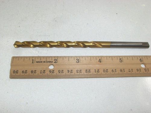 Precision twist 8mm (.315&#034;) long tin coated high speed drill for sale