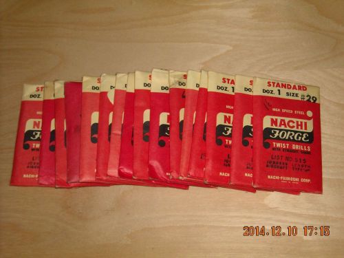 LOT OF 16 - NACHI AIRCRAFT TYPE B NUMBERED DRILL PACKS JOBBER LENGHT LIST # 515