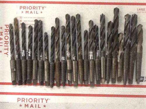 Mt2 taper shank drill lot 23 pieces for sale