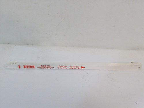 Itm 278bm0032, bi-metal hacksaw blades 32tpi x 12&#034; oal - 10 each for sale