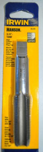HANSON Irwin 8160 Fractional Plug Tap Size 3/4&#034; - 16 NF Made in USA on TAP.