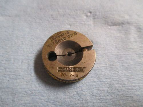 2 64 NF 3 THREAD RING GAGE NO GO ONLY #2 64 P.D. .0745 TOOLS MACHINE SHOP