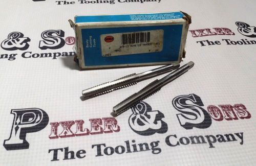 Nice! pair of besly 3/8-12 acme 2g 4 flute tandem taps 3/8&#034; x 12 for sale