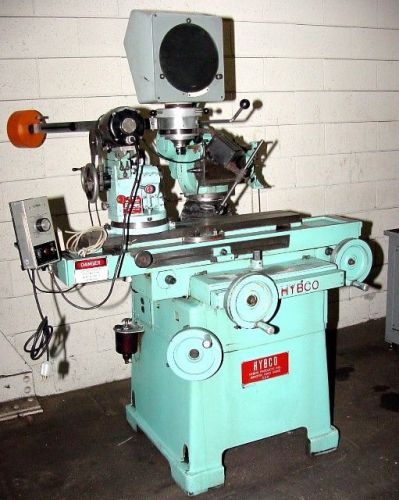 Hybco 1900 tool &amp; cutter grinder, opt. comp., 2100 sb relieving fixture, for sale
