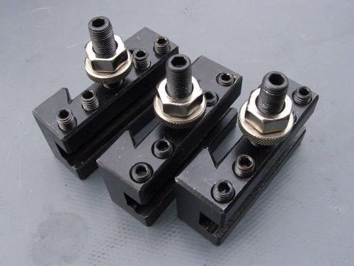 3 Aloris style  AXA size tool Holders for Quick Change Tool Post