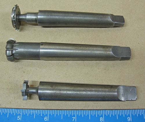 Three Brown and Sharpe #7 Taper Milling Cutters