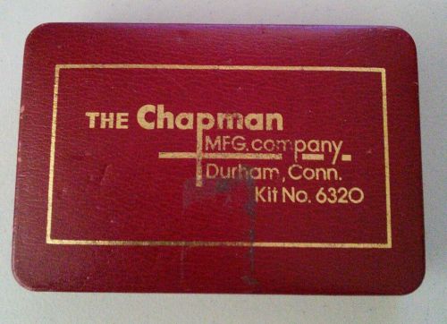 Vintage CHAPMAN MFG. CO.  19 Pc. Bit, Ratchet &amp; Driver Set  KIT NO. 6320 #050