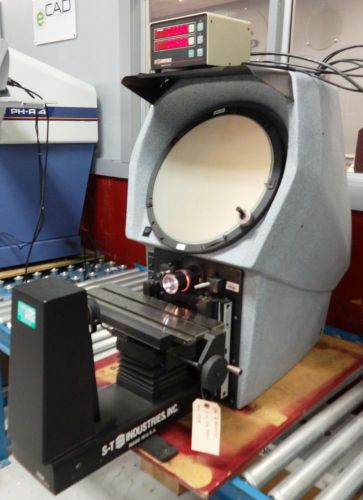 S.T. 20-3500/3550 optical comparator Scherr Tumico with Q-axis digital protract