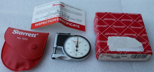 Starrett Tools - 1010 Pocket Dial Indicator Thickness Gauge Gage - NOS In Box