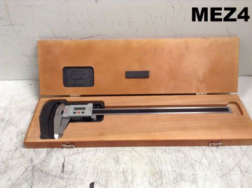 Starrett electronic digital caliper vernier no 723 w/wooden case travel 9-1/2&#034; for sale
