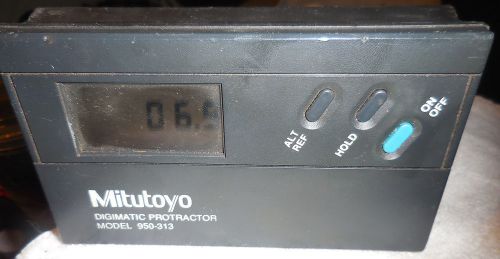 Mitutoyo Digimatic digital PROTRACTOR 950-313,works on 1 9 volt battery