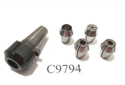 (5) PC SET KWIK SWITCH 200 80221 COLLET CHUCK AND (4) &#034;Z&#034; COLLETS LOT C9794