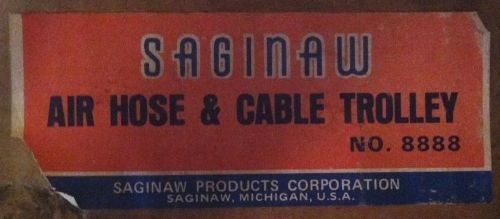 Saginaw two wheel i-beam  air hose &amp; cable trolley 8888 for sale