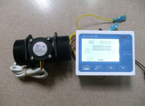 NEW 1.5&#034;  Flow Water Sensor Meter+Digital LCD Display control 5-150L/min DN40