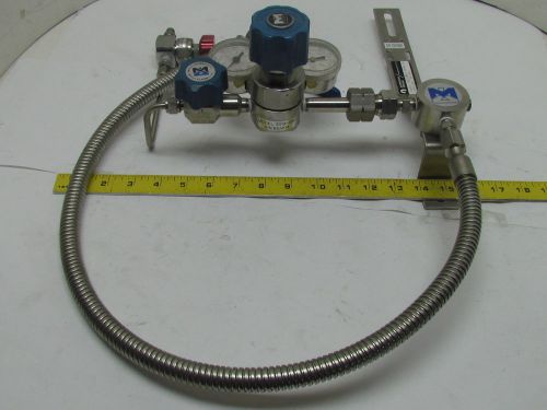 Mmnf-0998-sa single stage/station manifold for 50 co/n2 ss high purity regulator for sale